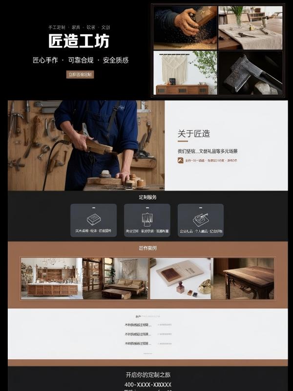 匠造工坊官网主页案例