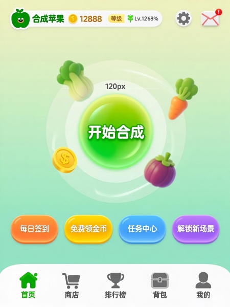 合成苹果游戏案例